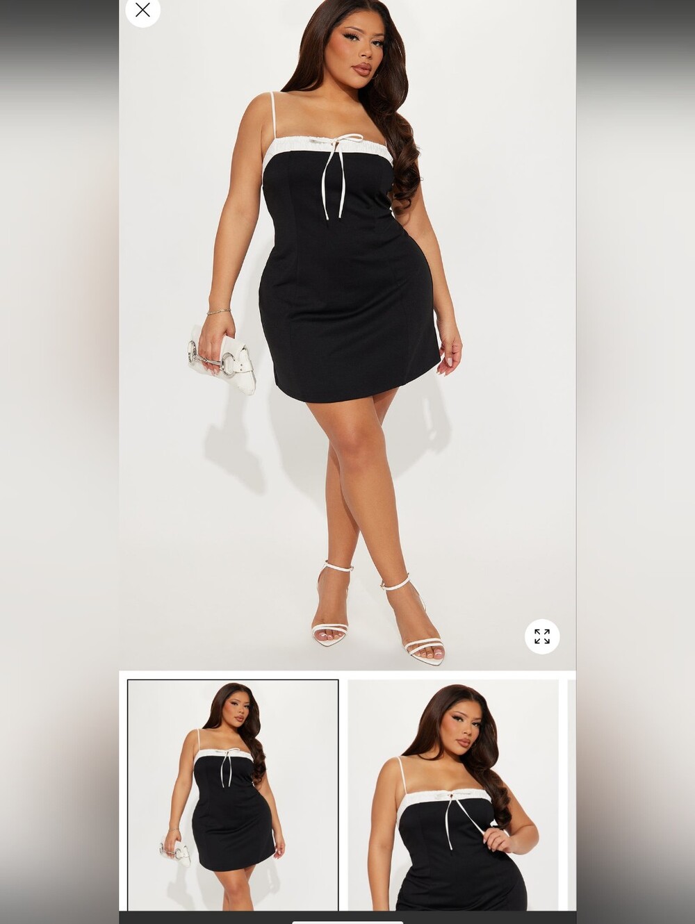 Fashion Nova Carrington Contrast Mini Dress